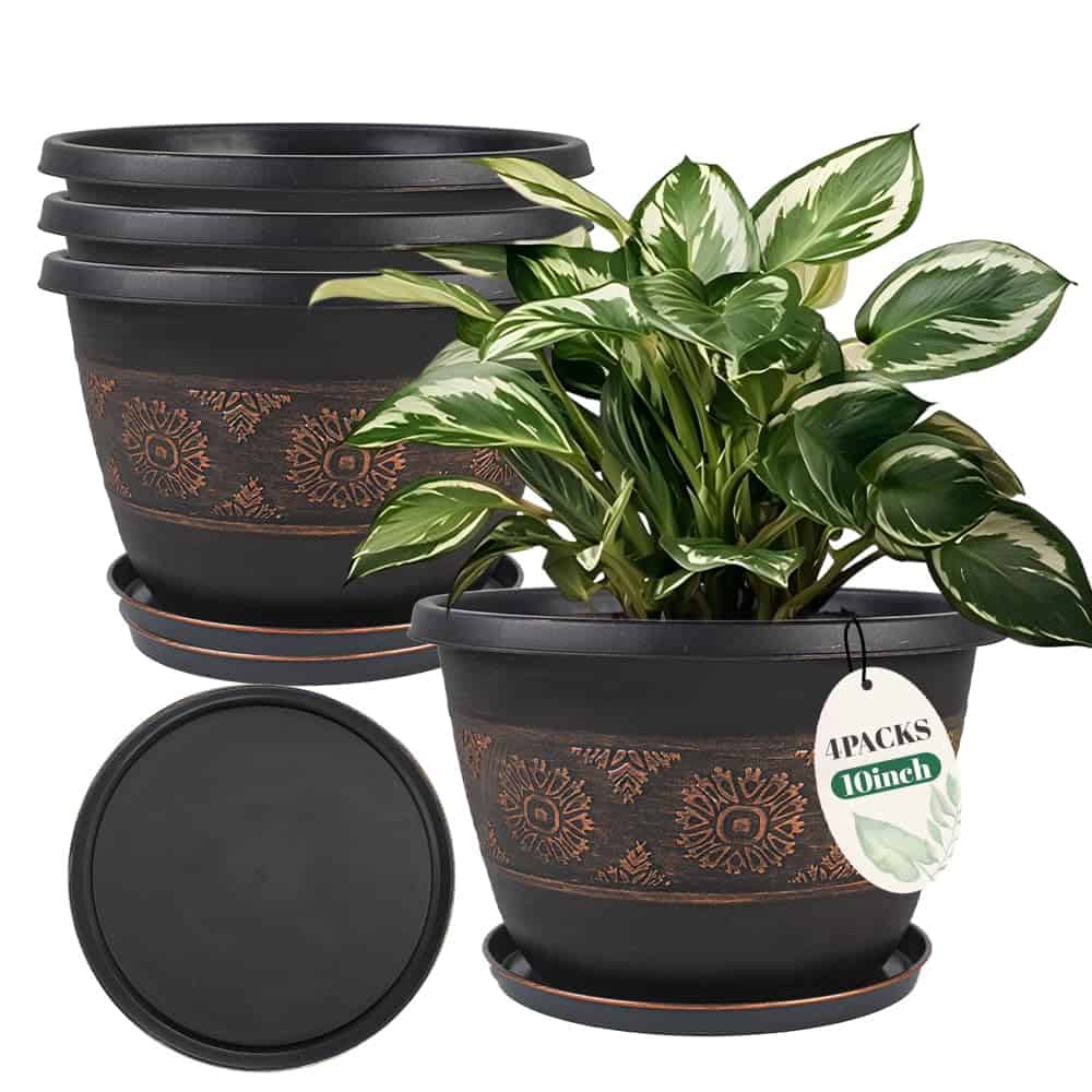 Usocik copper garden pots