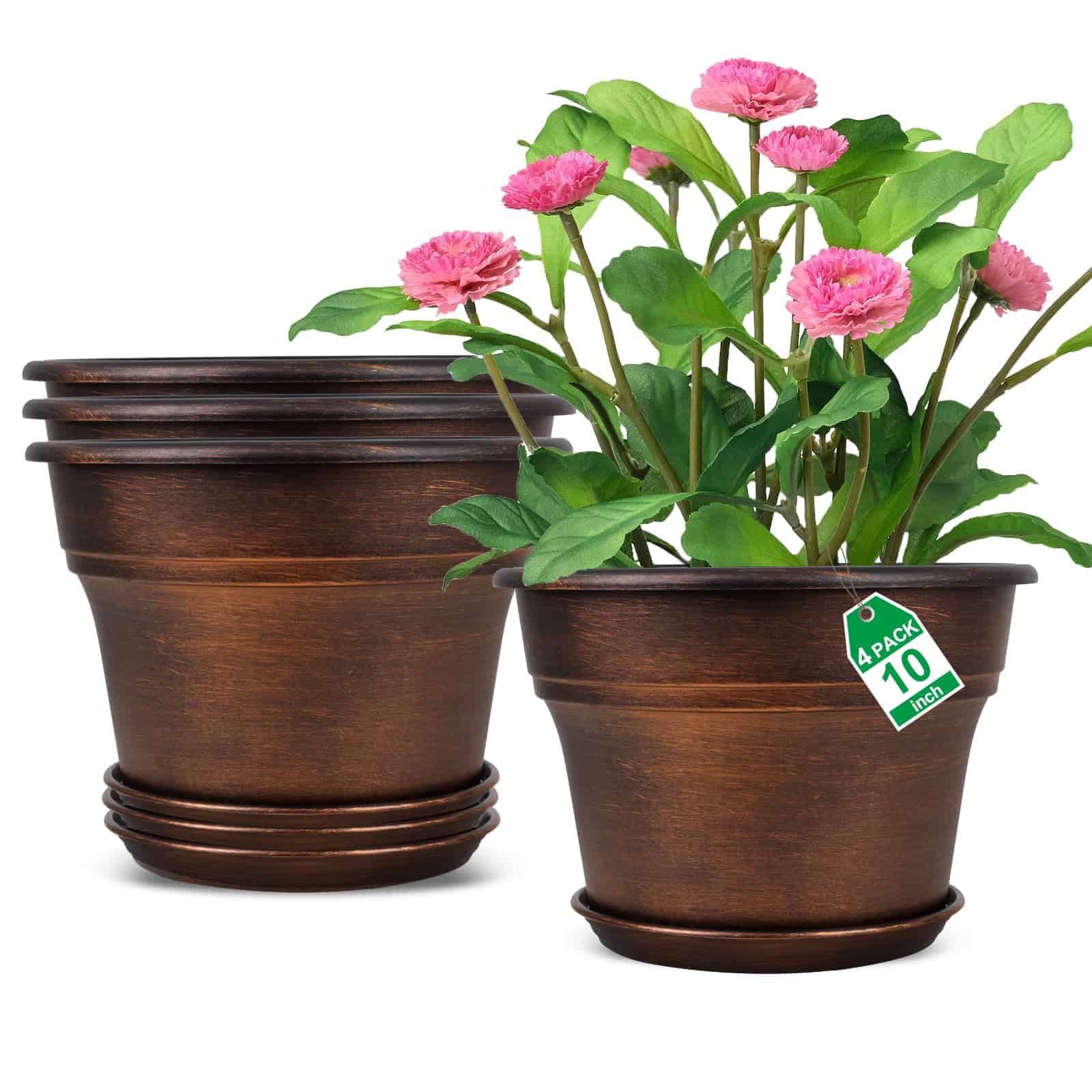 Fodetyff copper garden pots