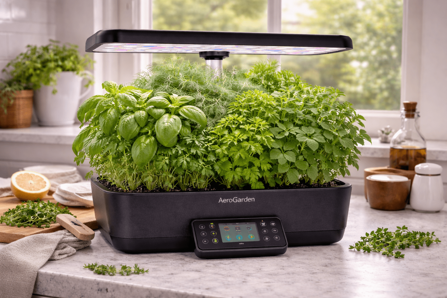 5 Terrific Indoor Herb Garden With Grow Light Options For Your Kitchen