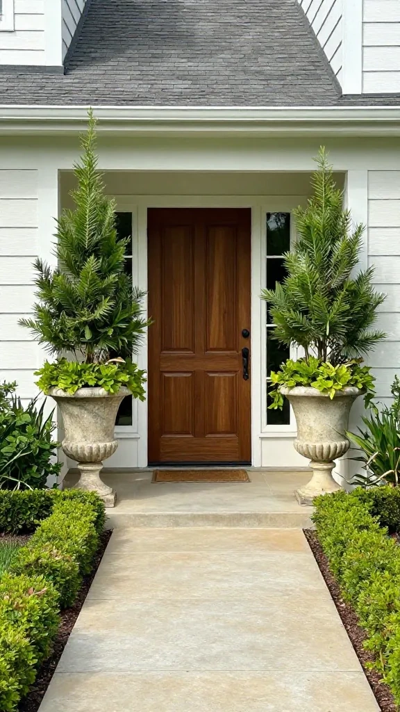 Statement Planters by the Door
