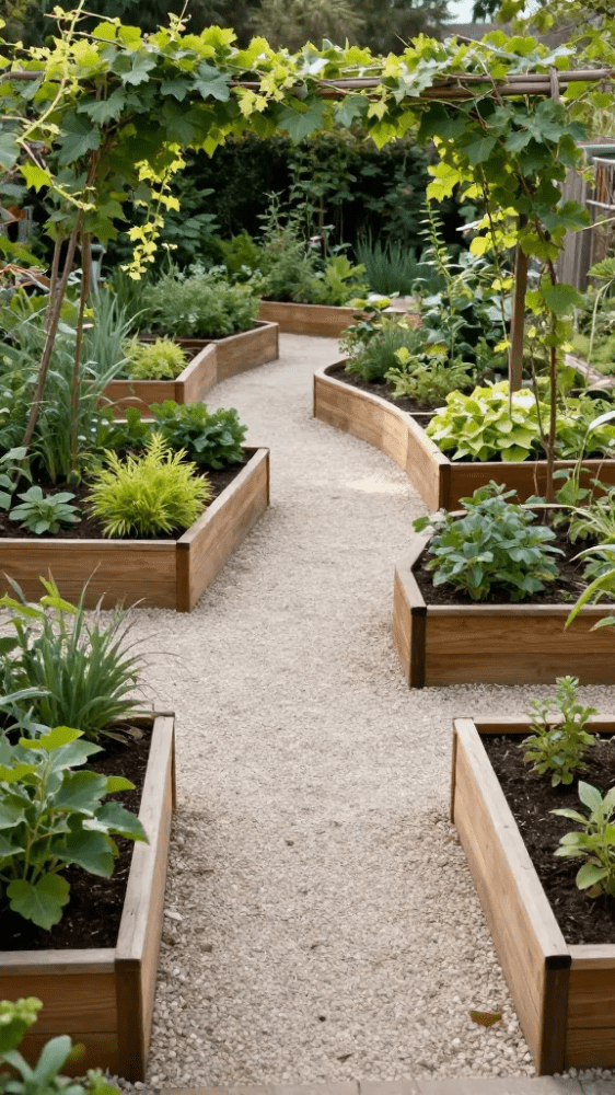 Curved Pathways for Natural Flow