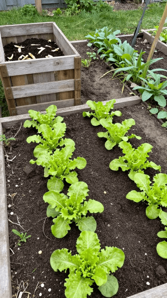 Kitchen Scraps in a Compost bin