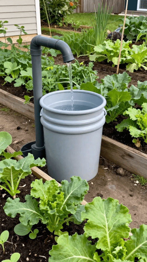 Rainwater Being Collected in a bucket