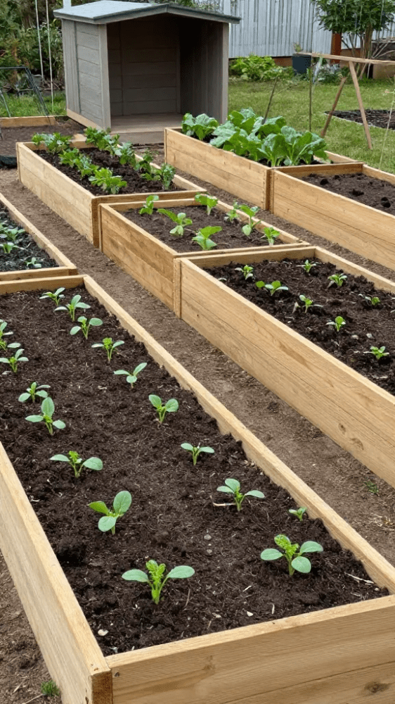 Rectangular Garden Bed Layout